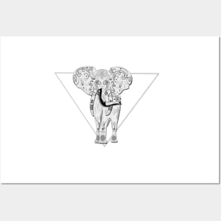 Tribal Elephant Posters and Art